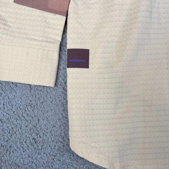 Lululemon Shirt Womens 10 Snap Utility Overshirt Contrast Pockets Shacket Safari - Picture 10 of 16